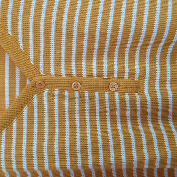 New Style & Co. Striped Henley Top - Picture 2 of 8